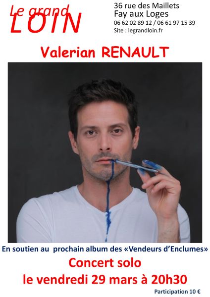 image de Concert solo « Valérian Renault » - TOUT COURT