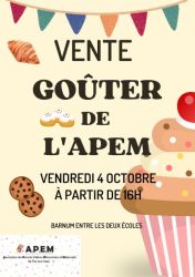 Vente de gâteaux par l'APEM