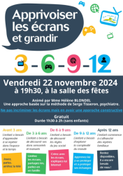 Conférence - Apprivoiser les écrans et grandir