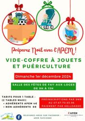 Vide coffre à jouets organisé par l'APEM