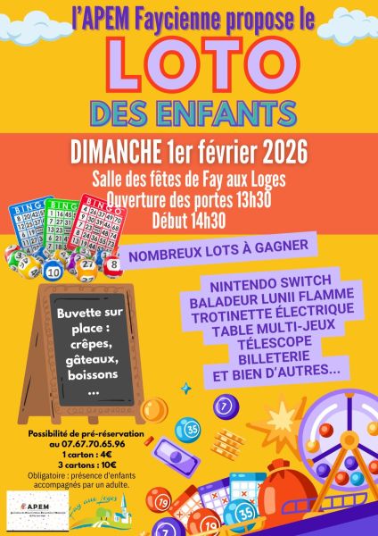 Zoomer sur l'image : Premier loto des enfants - APEM