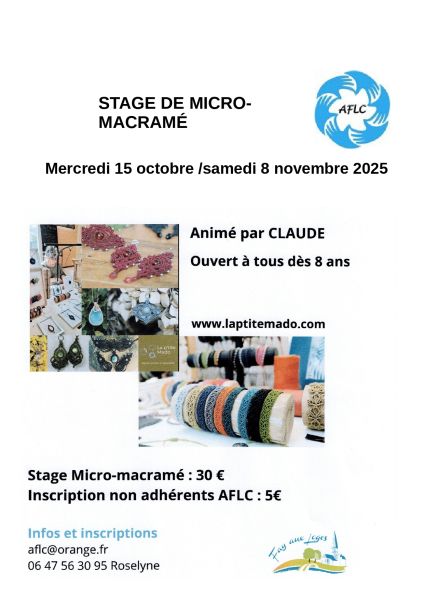 image de Stage AFLC - MICRO MACRAME