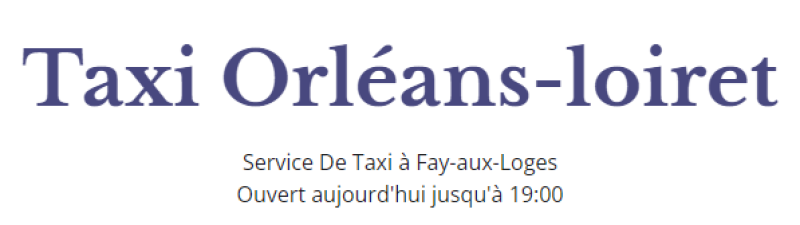 image de Taxi Orléans Loiret