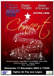 Concert de Noël organisé par ATOUT VOIX
