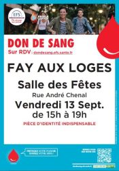 Don du sang - Septembre 2024