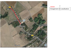 Route de Trainou - Renouvellement du réseau d’eau potable