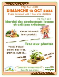 Marché des producteurs locaux et Troc aux plantes - oct 2024