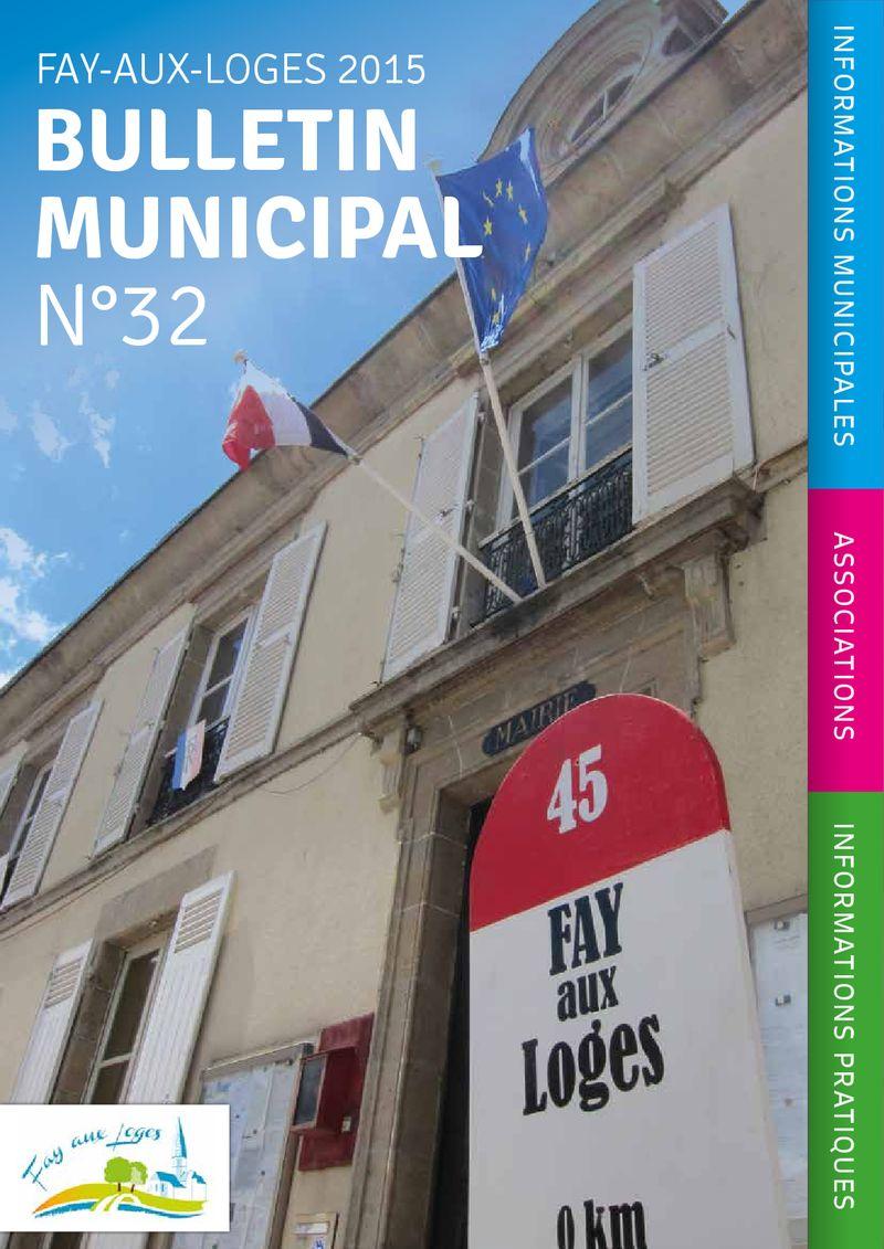 Bulletin municipal Fay-aux-Loges 2015
